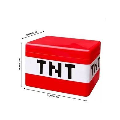 Магнітний конструктор, Майнкрафт, 240 деталей, 2 героя, бокс, TNT