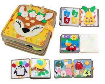 Бізіборд, м'яка книжка, Олень, фетровий, 69029