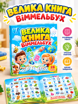 Книга навчальна, інтерактивна, Велика книга Віммельбух, 99927